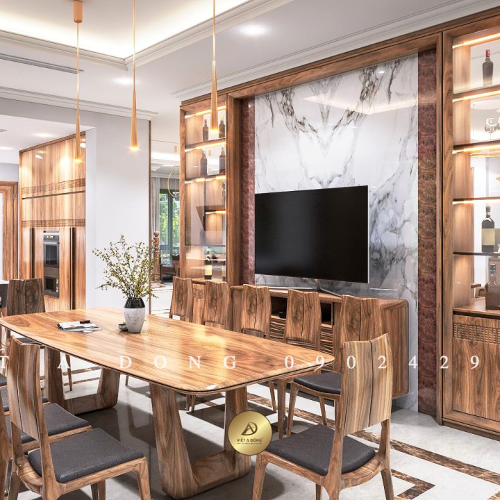 Tủ rượu gỗ óc chó TR - 05